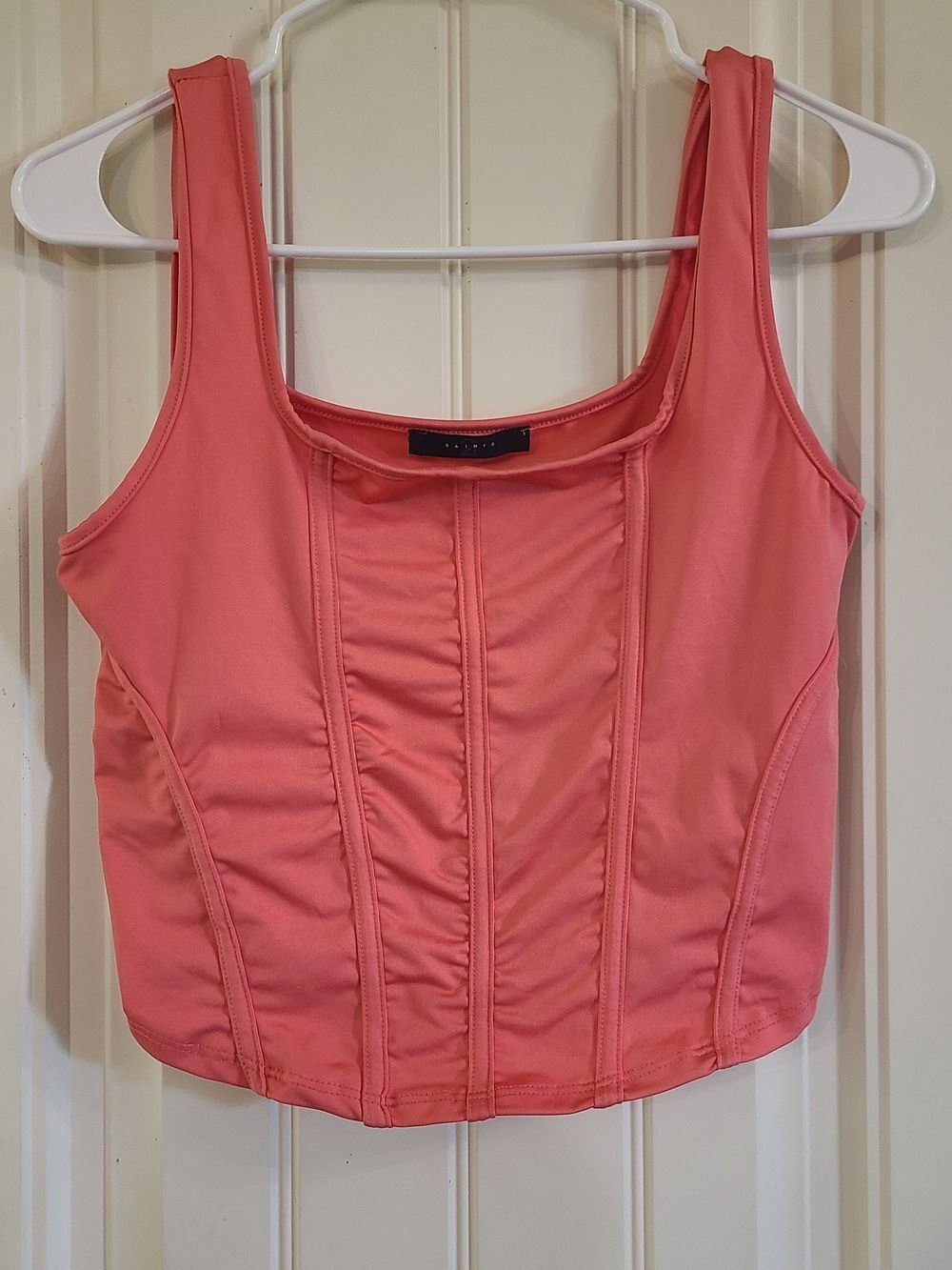 Women's 21 Saints Coral Tank Corset Look Top Size L